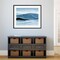 Indigo Range I (Mountain) by Annie Warren Wood Framed Wall Art Print